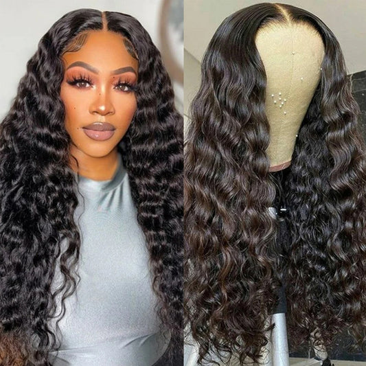 CIARA Deep Wave 5x5 6x6 Closure Wig 13x4 13x6 Frontal Wig 100% Virgin Hair Glueless Wig