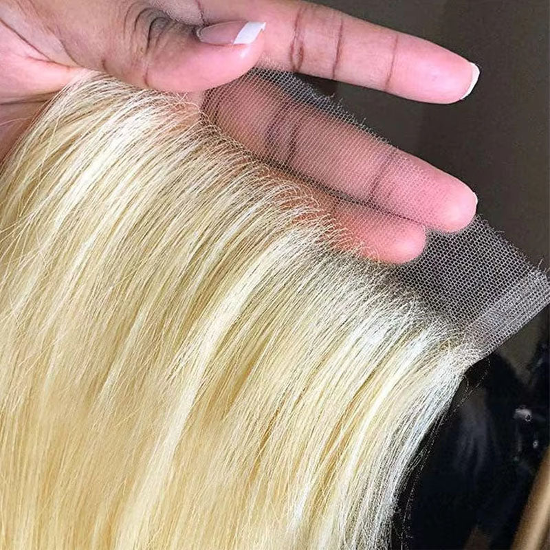 HD Lace #613 Blonde 4x4 5x5 6x6 7x7 Closure, 13x4 13x6 Frontal 100% Virgin Hair