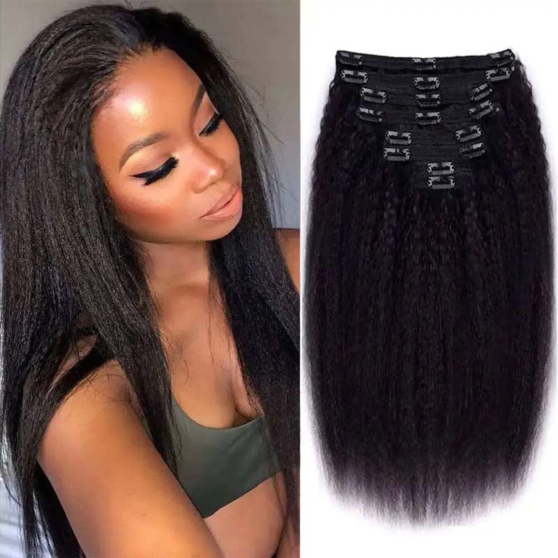 Clip Ins Kinky Straight - 2 Packs 3 Packs Deal