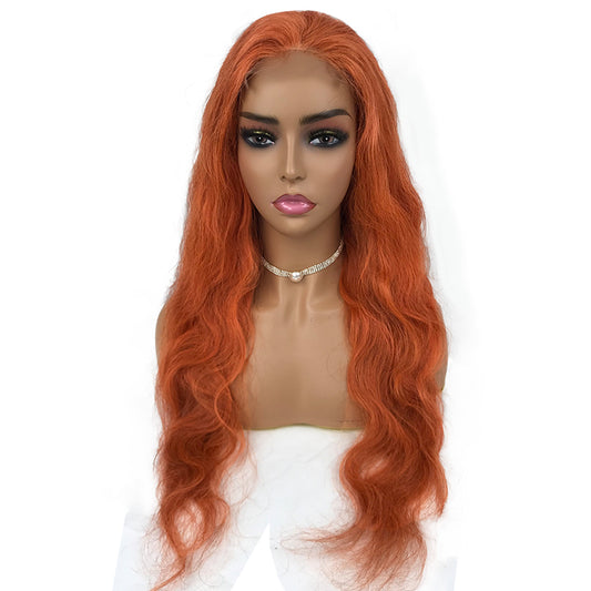 LIVE SPECIALS 2. All Fiery Copper 4x4 Closure Wig  Body Wave 26 Inch 180% Density