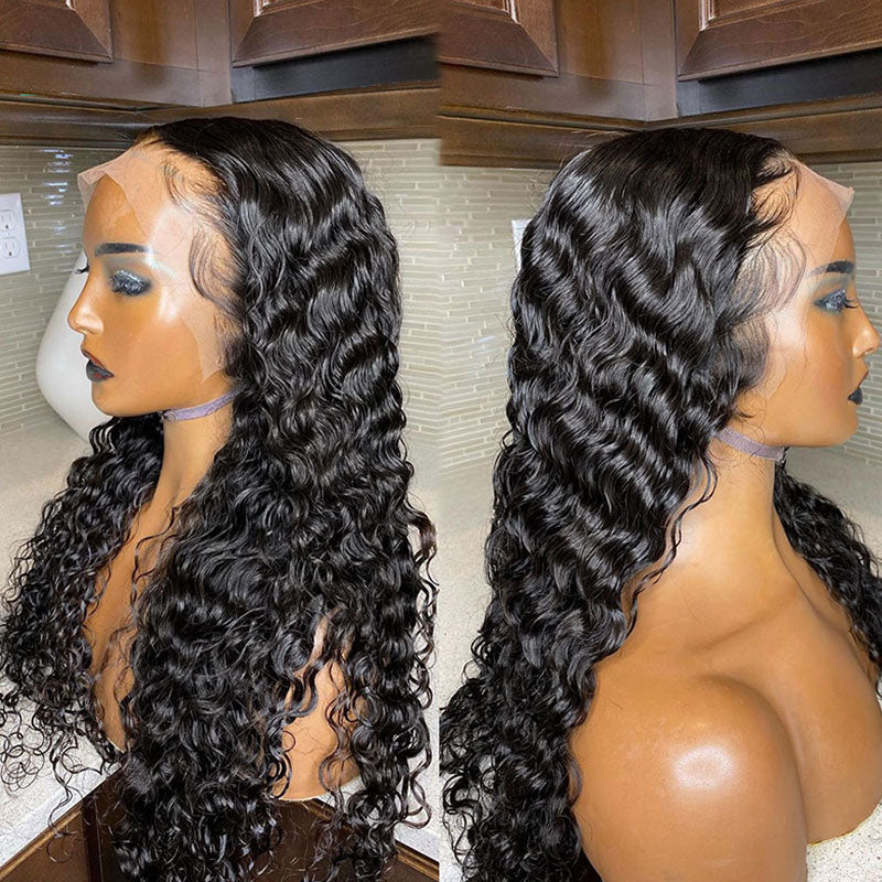 CIARA Deep Wave 5x5 6x6 Closure Wig 13x4 13x6 Frontal Wig 100% Virgin Hair Glueless Wig