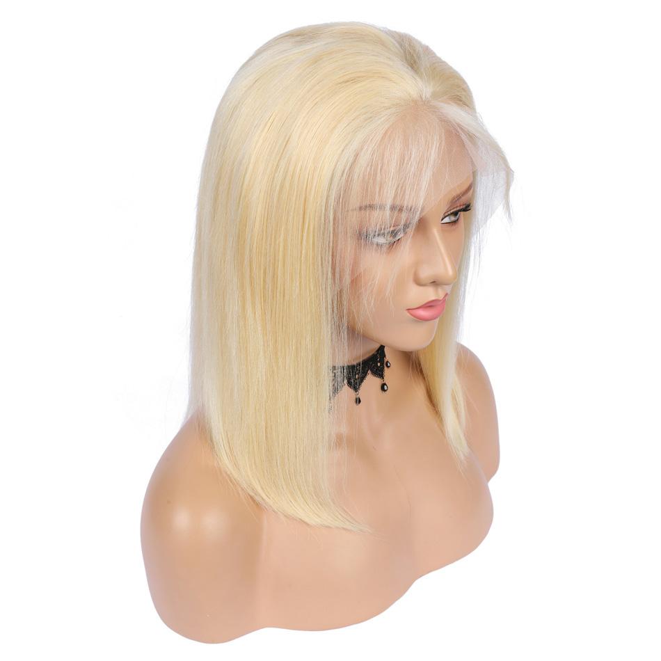 Alicia Blonde 613 Bob Lace Front Wig Full Lace Wig 100 Human Hair Wowigshair 