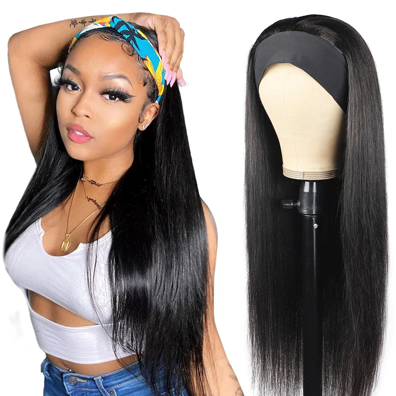 BIANCA Straight Hair Headband Wig *No Lace* Beginner Friendly & Convenient