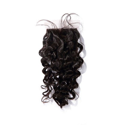 3 Bundles With a Silk Closure 4×4 Curly Hair Virgin Hair Extensions